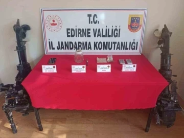 Edirne’de 1 şüpheli çalıntı tekne motorları ve uyuşturucuyla yakalandı
