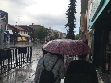 Edirne’de sağanak yağış
