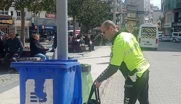 Edremit’te şüpheli çanta polisi alarma geçirdi