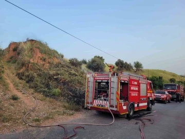 Efeler’de arazi yangını korkuttu
