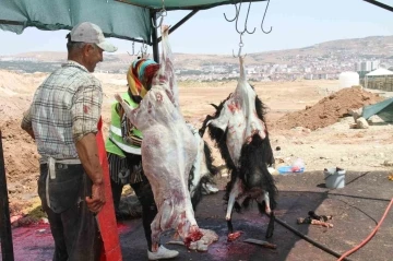 Elazığ’da bayramın üçüncü gününde kurban kesimleri devam etti
