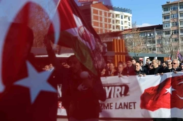 Elazığ’da teröre lanet, Filistin’e destek yürüyüşü
