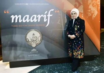 Emine Erdoğan &quot;Maarif: Türk Eğitim Tarihi&quot; sergisini gezdi
