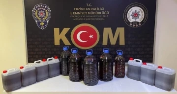 Erzincan’da 80 litre sahte alkol ele geçirildi
