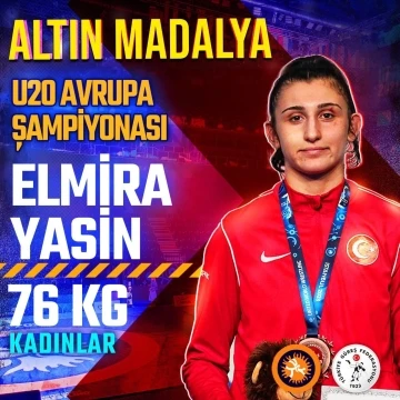 Erzincanlı milli sporcu Elmira Yasin’den altın madalya
