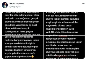 Katil koca eşini ve çocuklarını öldürmeden önce sosyal medya hesabından intihar notu paylaşmış