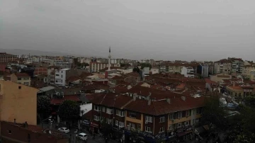 Eskişehir’de toz aşımının etkisi havadan görüntülendi
