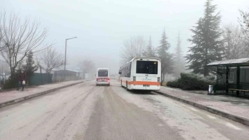 Eskişehir’de yüksek kesimlerde sis hakim oldu
