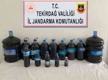 Evde 79 litre sahte şarap ele geçirildi
