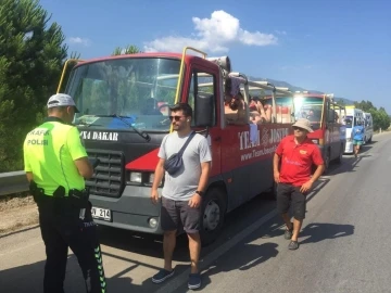 Fethiye’de bayram öncesi safari araçları denetlendi
