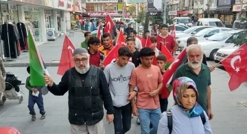 Filistin’e doğru yürüyen gruba Niğde’den de katılanlar oldu
