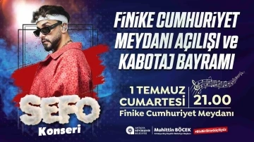 Finike Cumhuriyet Meydanı Sefo konseri ile açılıyor
