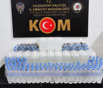 Gaziantep’te 84 litre sahte dökme alkol ele geçirildi
