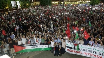 Gaziantep’te binlerce kişi Filistin ve Heniyye için yürüdü
