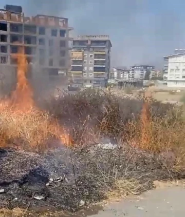 Gazipaşa’da otluk yangını söndürüldü
