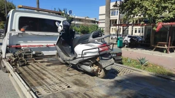 Gazipaşa’da plakasız motosiklet kullanan sürücüye 7 bin lira ceza
