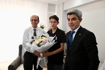Geçit, Türkiye birincisi Arda Taşdemir’i ziyaret etti
