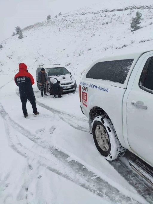 Giresun’da mahsur kalan vatandaşlar kurtarıldı
