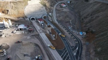 Giresun-Sivas güzergahındaki Eğribel Tüneli'nin inşası tamamlandı