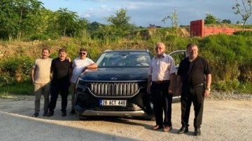 Giresun'da ilk Togg sahibine teslim edildi