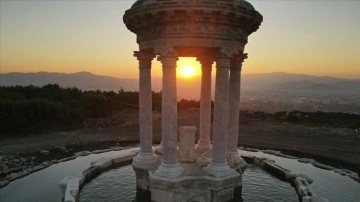 "Gladyatörler şehri" Kibyra, gün doğumunda dron ile görüntülendi