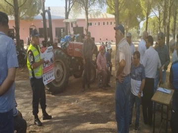 Gömeç’te jandarma ekipleri seyyar muayene istasyonu kurup eğitimler verdi
