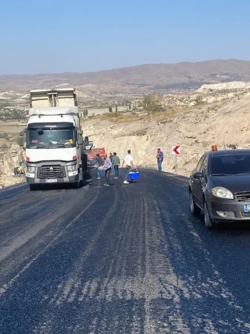 Göreme Ortahisar yoluna konfor tabakası seriliyor
