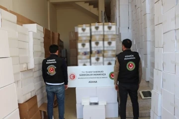 Gümrük muhafaza ekipleri Adana’da 11 milyon adet makaron ele geçirdi
