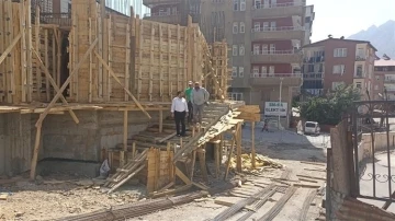 Hacı Sait Camii inşaatı hızla yükseliyor
