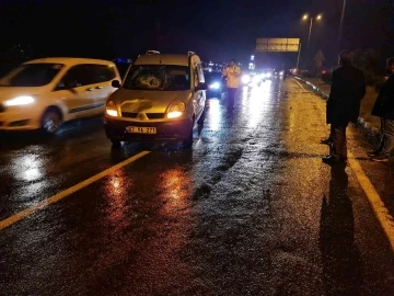 1 kişi hafif ticari aracın çarpması sonucu yaralandı