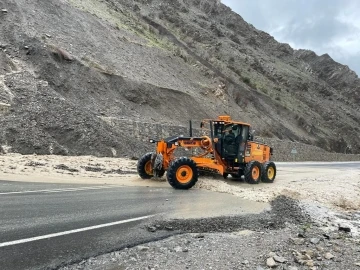 Hakkari-Van Karayolu’nda heyelan
