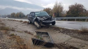 Hastaneye giderken kaza yaptılar
