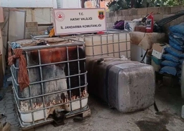 Hatay’da 2 bin litre kaçak akaryakıt ele geçirildi
