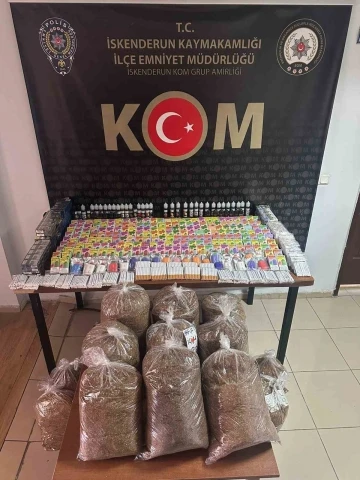 Hatay’da gümrük kaçağı tütün operasyonu
