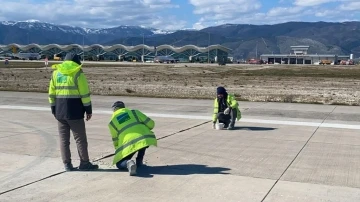 Hatay Havalimanı’nda hummalı inşaat çalışmaları devam ediyor
