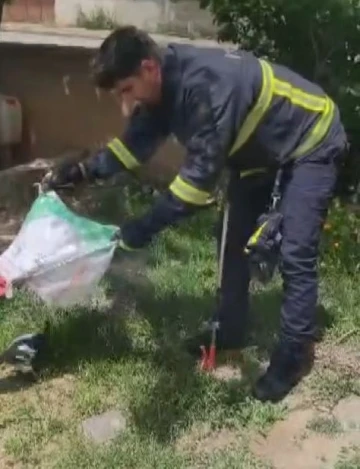 Havalandırma boşluğunda mahsur kaldı, itfaiye ekiplerince kurtarıldı
