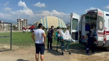 İmdadına hava ambulansı yetişti
