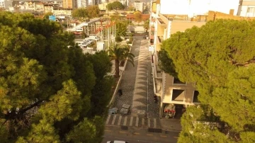 İncirliova’nın en işlek caddesi yenilendi
