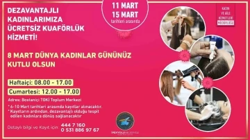 İpekyolu Belediyesinden kadınlarına ücretsiz kuaförlük hizmeti
