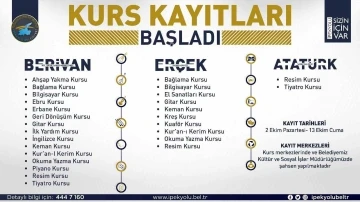 İpekyolu ilçesinde mesleki ve sanat kurslarının kayıtları başlıyor
