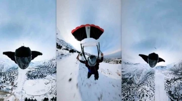 İrlandalı sporcu, Erzincan’da bin metreden wingsuit atlayışla nefes kesti
