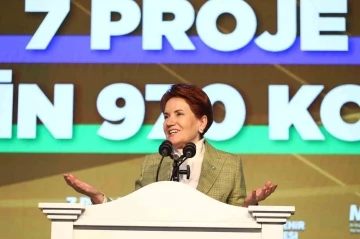 İYİ Parti Genel Başkanı Akşener: &quot;Çılgın projelerin yapılma nedeni harama el uzatmak&quot;
