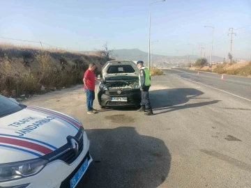 İzmir’de jandarmadan ticari araçlara denetim
