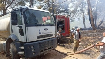 İzmir'de ormanlık alanda çıkan yangın kontrol altına alındı