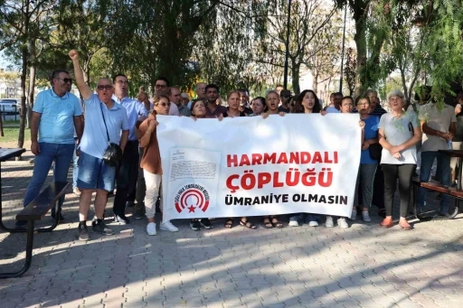 İzmirlilerden ‘Harmandalı çöplüğü’ kapatılsın eylemi
