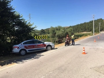 Jandarma’dan motosiklet denetimi; 19 araç trafikten men
