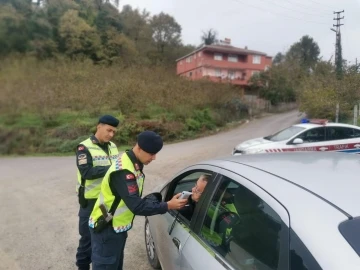 Jandarma trafik ekiplerinden yoğun denetim
