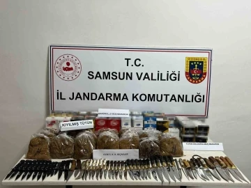 Jandarma tütün mamulleri ele geçirdi
