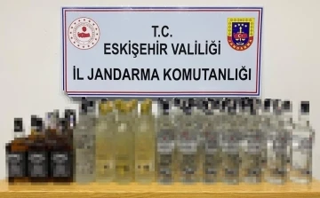 Kaçak ve sahte bandrollü 68 litre alkollü içki ele geçirildi
