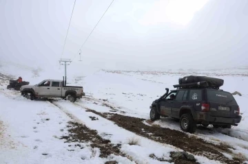 Kar yağmayan Hazarbaba Dağı, Off Road tutkunlarının durağı oldu
